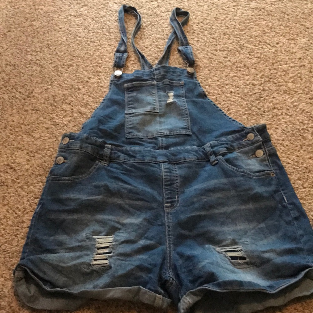 Girls Denim Overalls